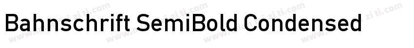 Bahnschrift SemiBold Condensed 半粗体字体转换